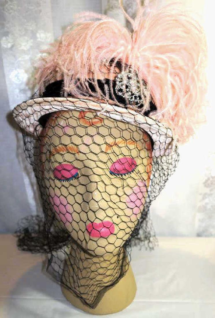 Vintage Velvet Top Hat, 1930 (1 of 2)