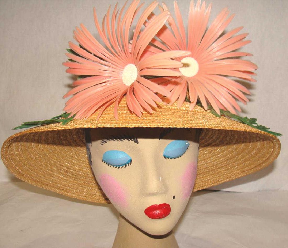 Vintage Straw Hat, 1950 (1 of 5)