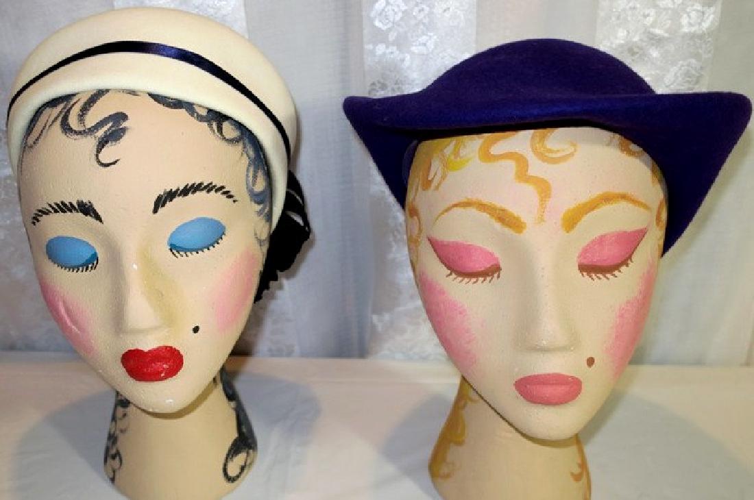 Lot of Two Vintage Hats, 1960 (1 of 2)