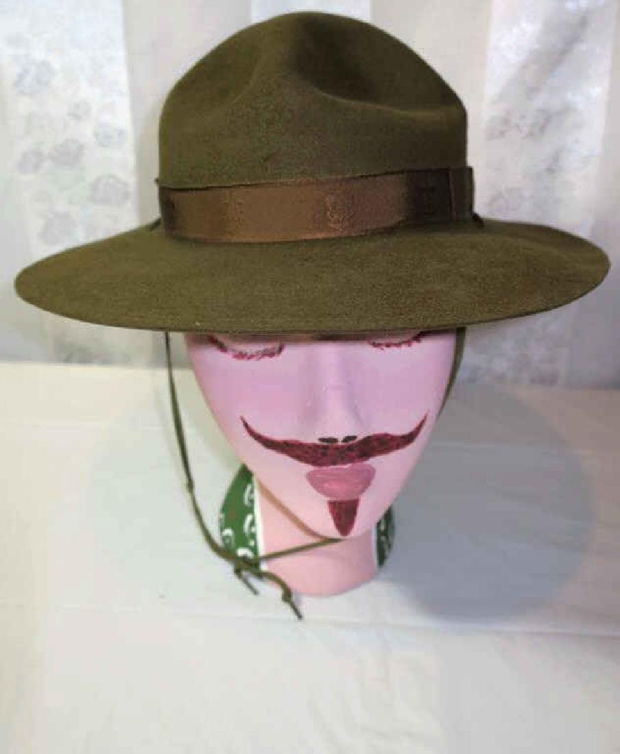 Vintage Men's Boy Scout Green Hat (1 of 2)