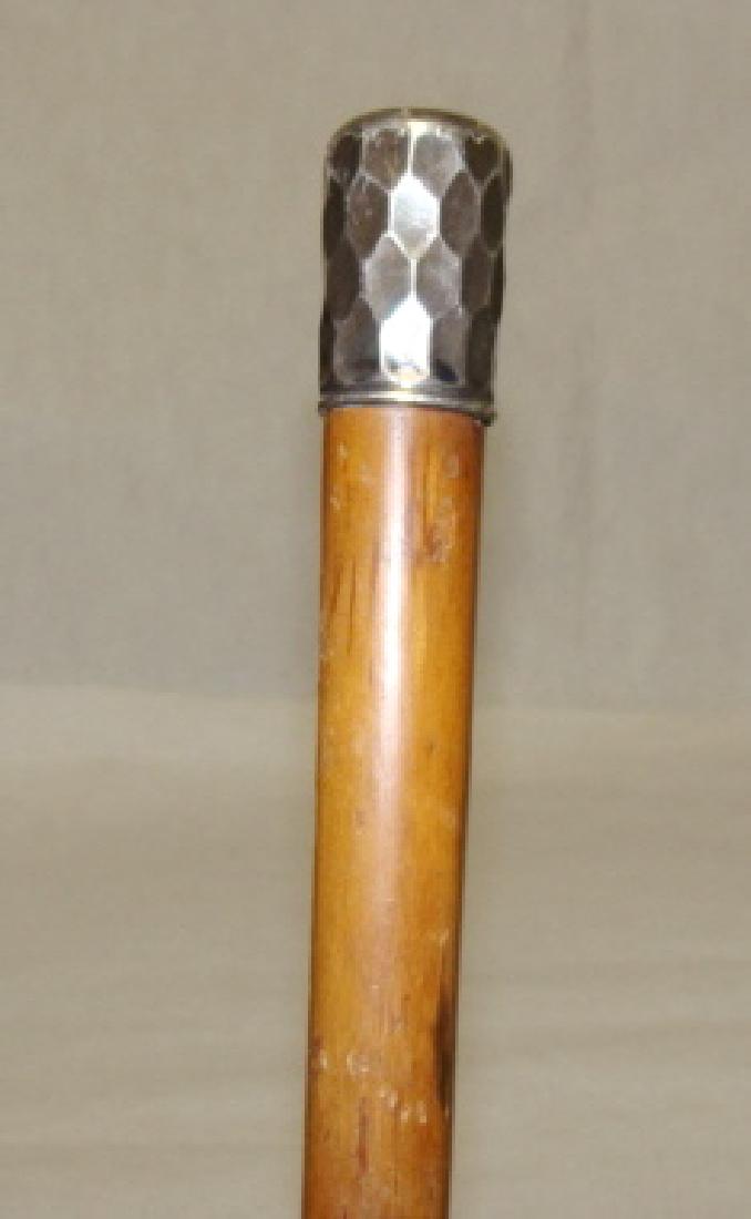 Sterling Silver Top Walking Stick, Cane (1 of 4)