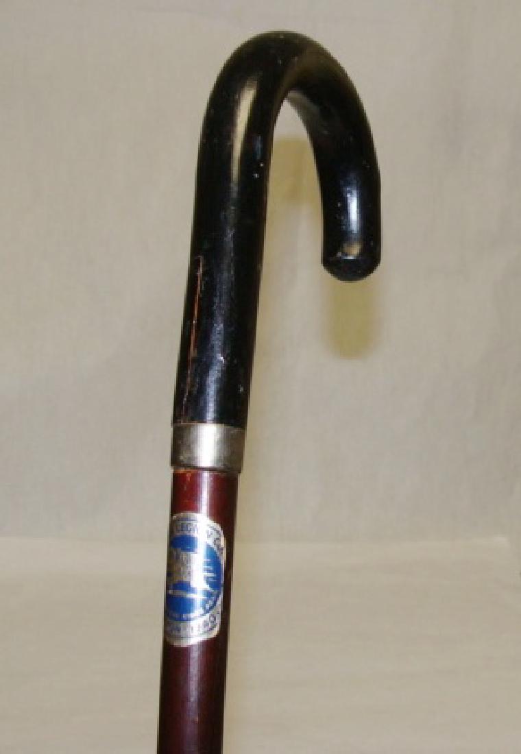 American Legion Map Cane: Vintage American Legion Cane with Hidden Map