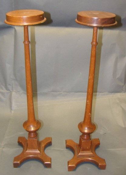 Lot of Two 1920's Footed Hat Stands (1 of 4)