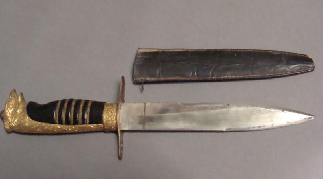 Ormolu Figural German Dagger (1 of 3)