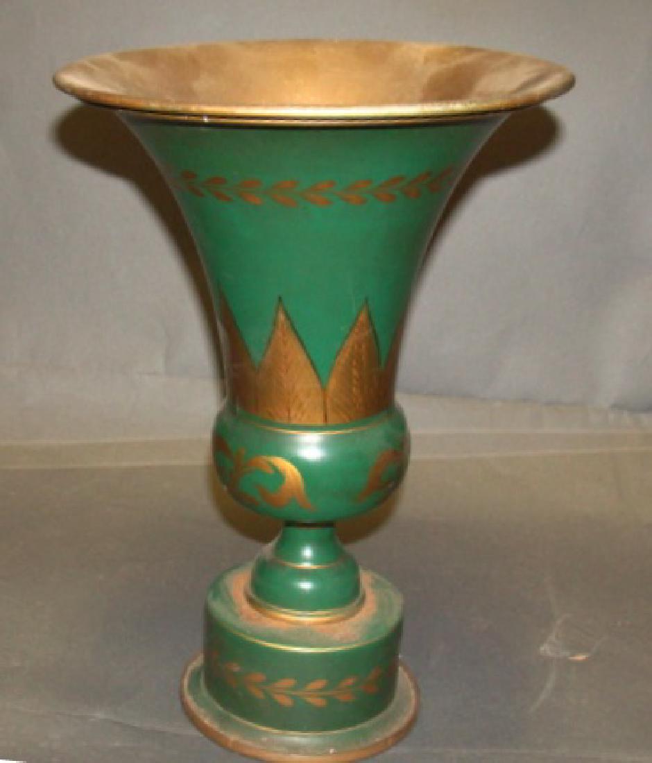 19th C Toleware Vase (1 of 2)