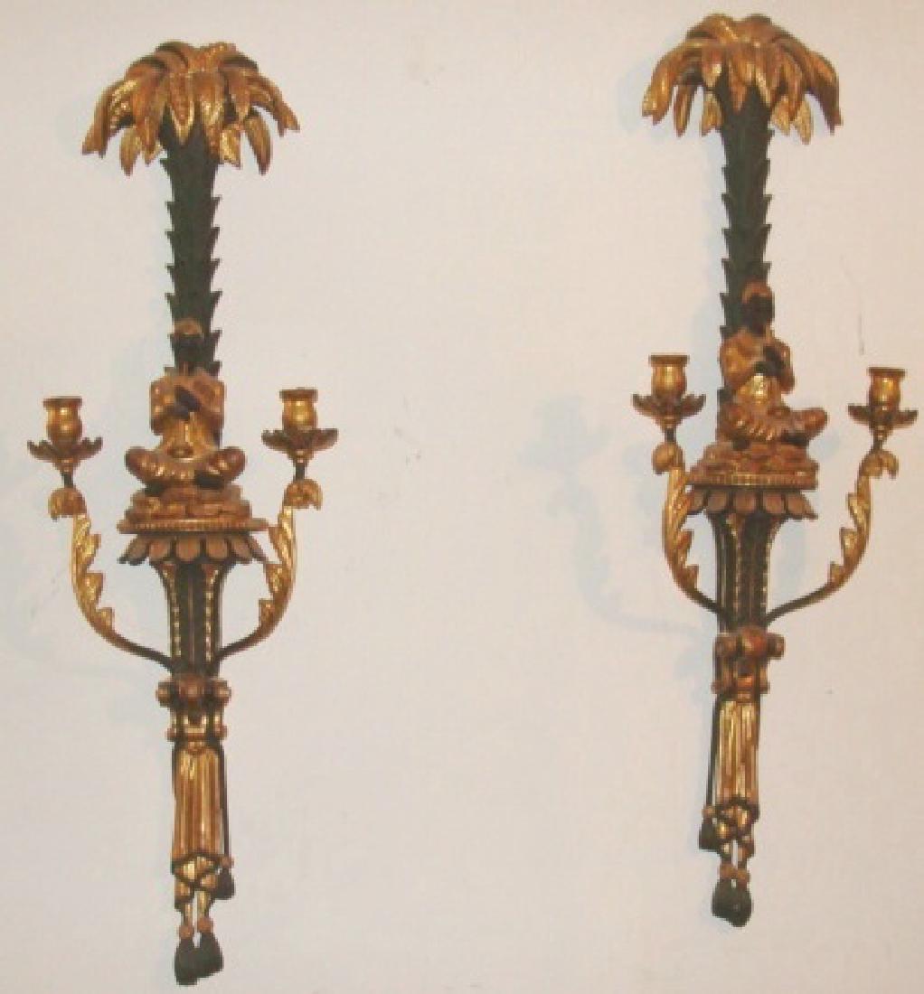 Pair Blackamoors Wall Sconces (1 of 6)