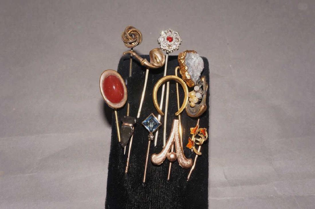 14kt-10kt Gold, Gold- Filled Stick Pin Collection (1 of 2)