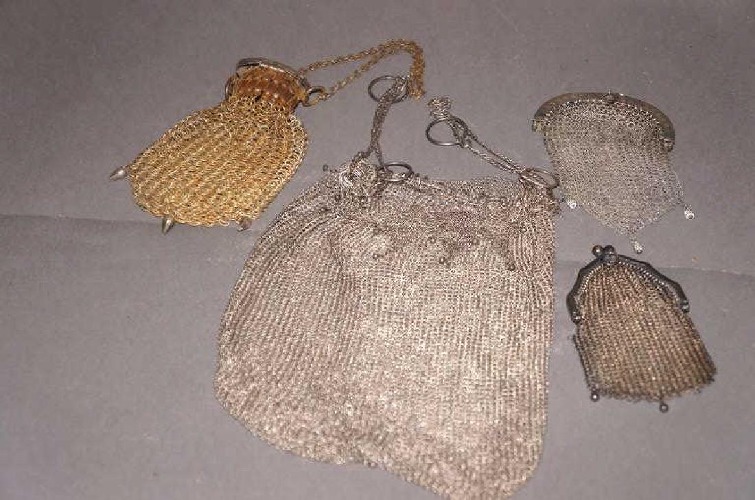Assorted Mesh Silver Purse, Coin Holder Lot (1 of 3)