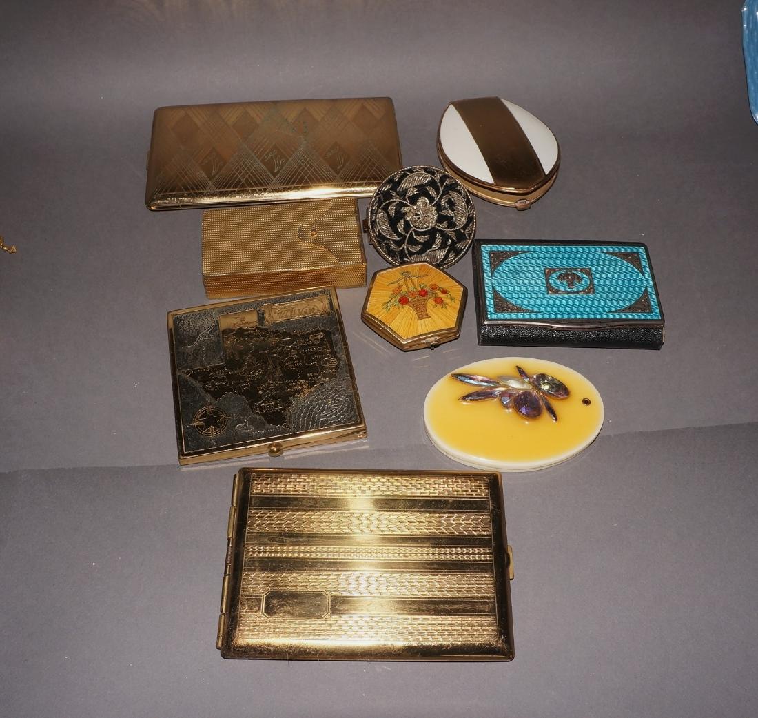Vintage  Enamel Compact Lot (1 of 3)