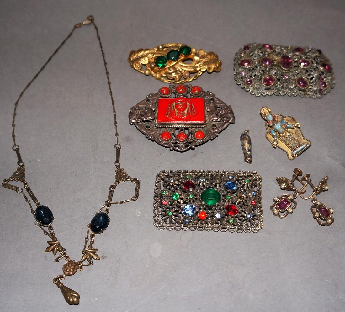 Antique Jewelry Grouping Egyptian Revival (1 of 5)