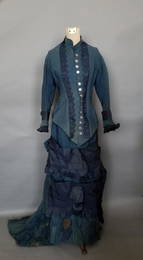 Blue Bustle Carriage Dress