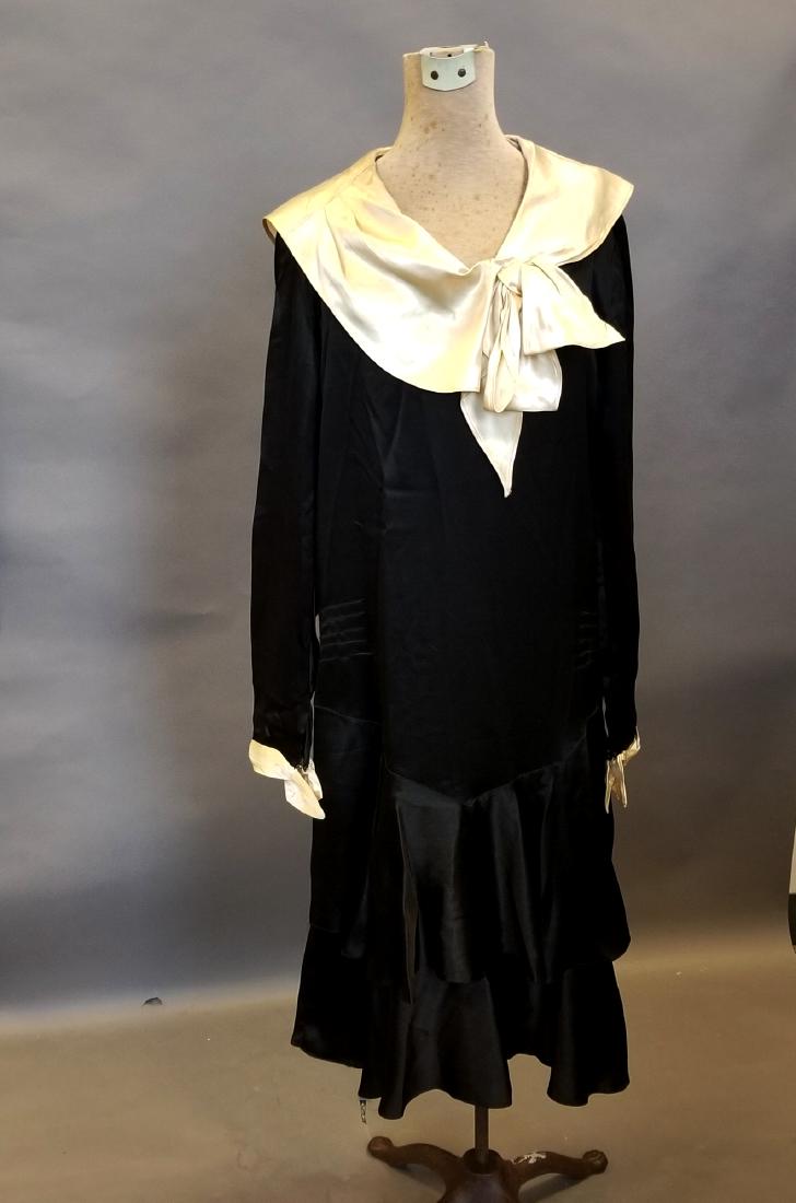 Black and White Silk Dress (1 of 4)