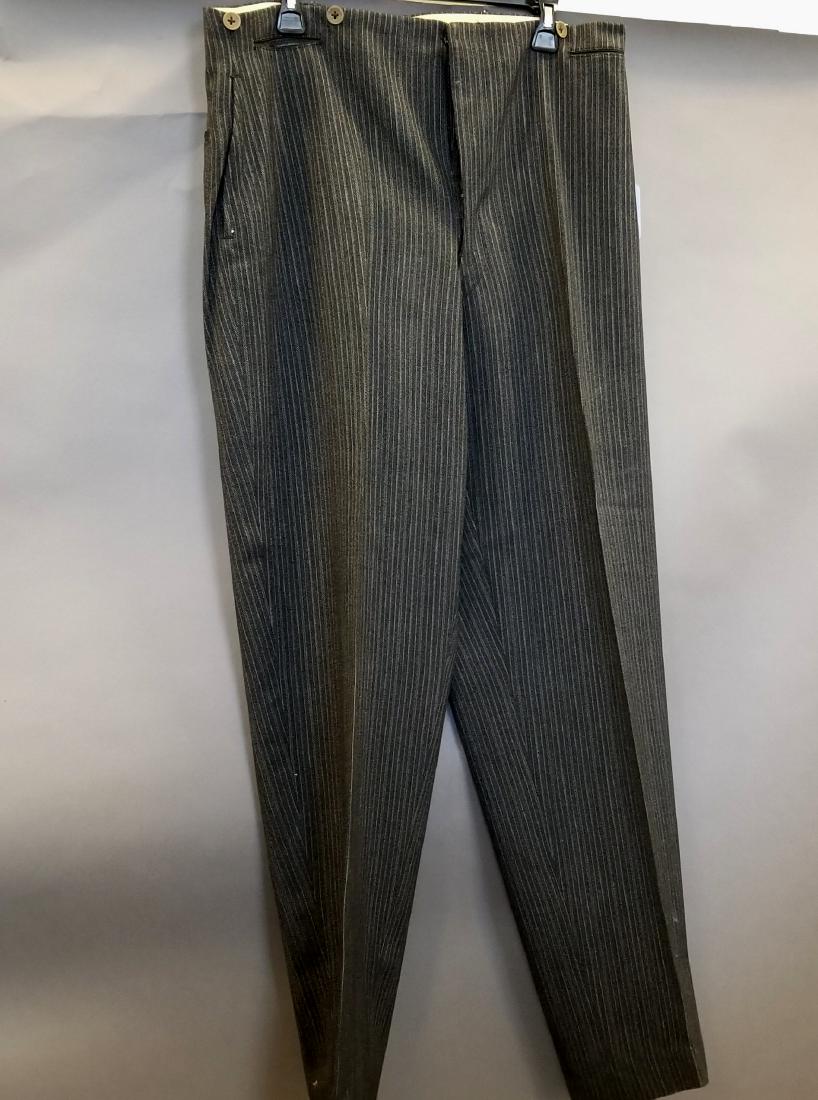 Men's Gray Stripe Formal Trousers