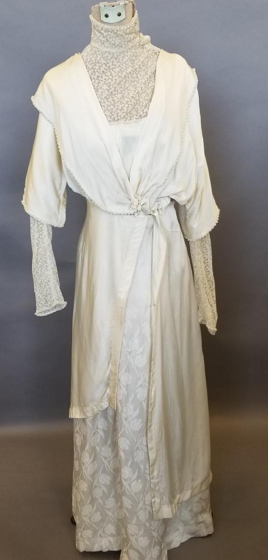 Silk,Lace & Pearls Wedding Dress (1 of 8)