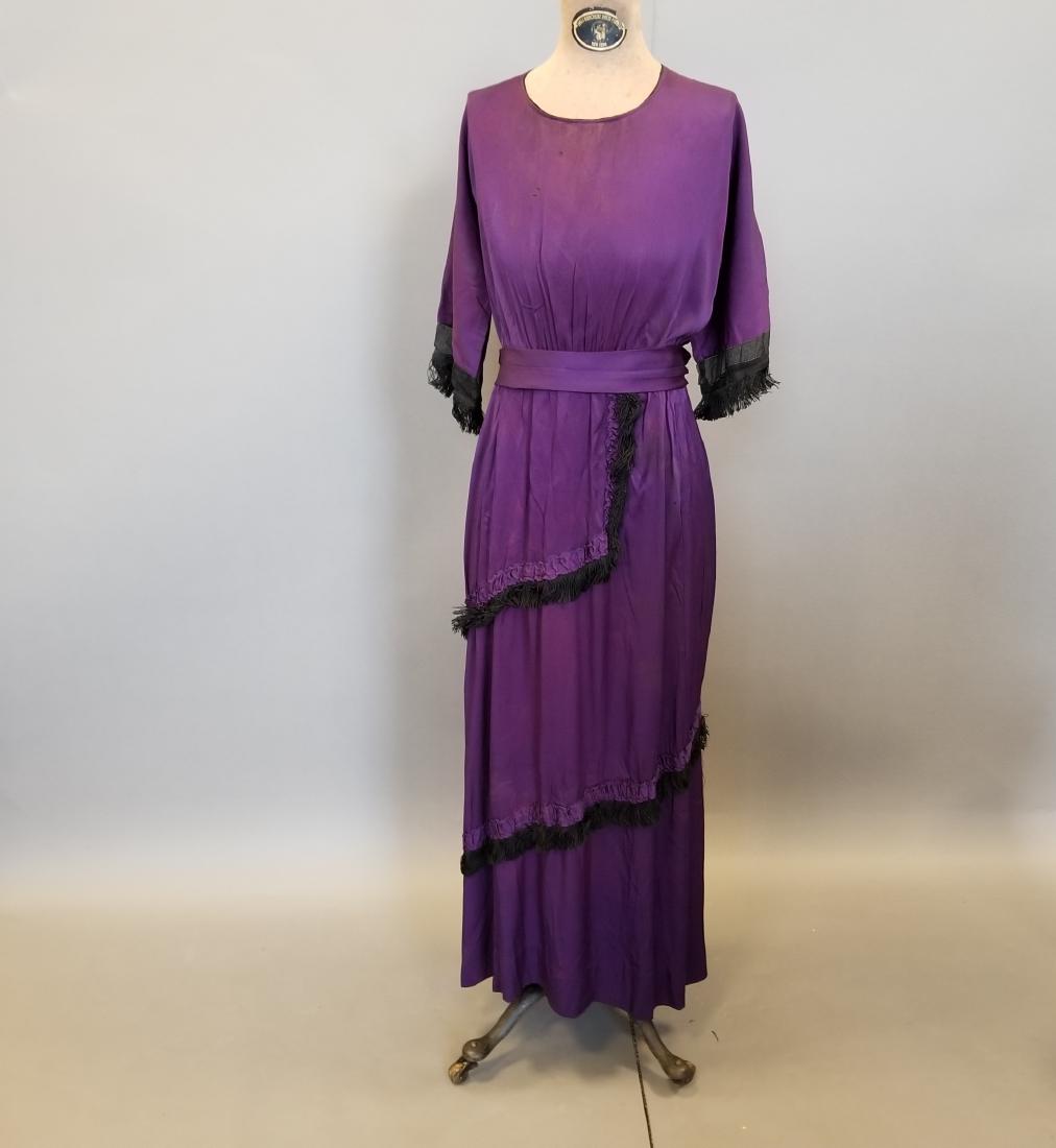 Purple Silk Evening Dress (1 of 5)