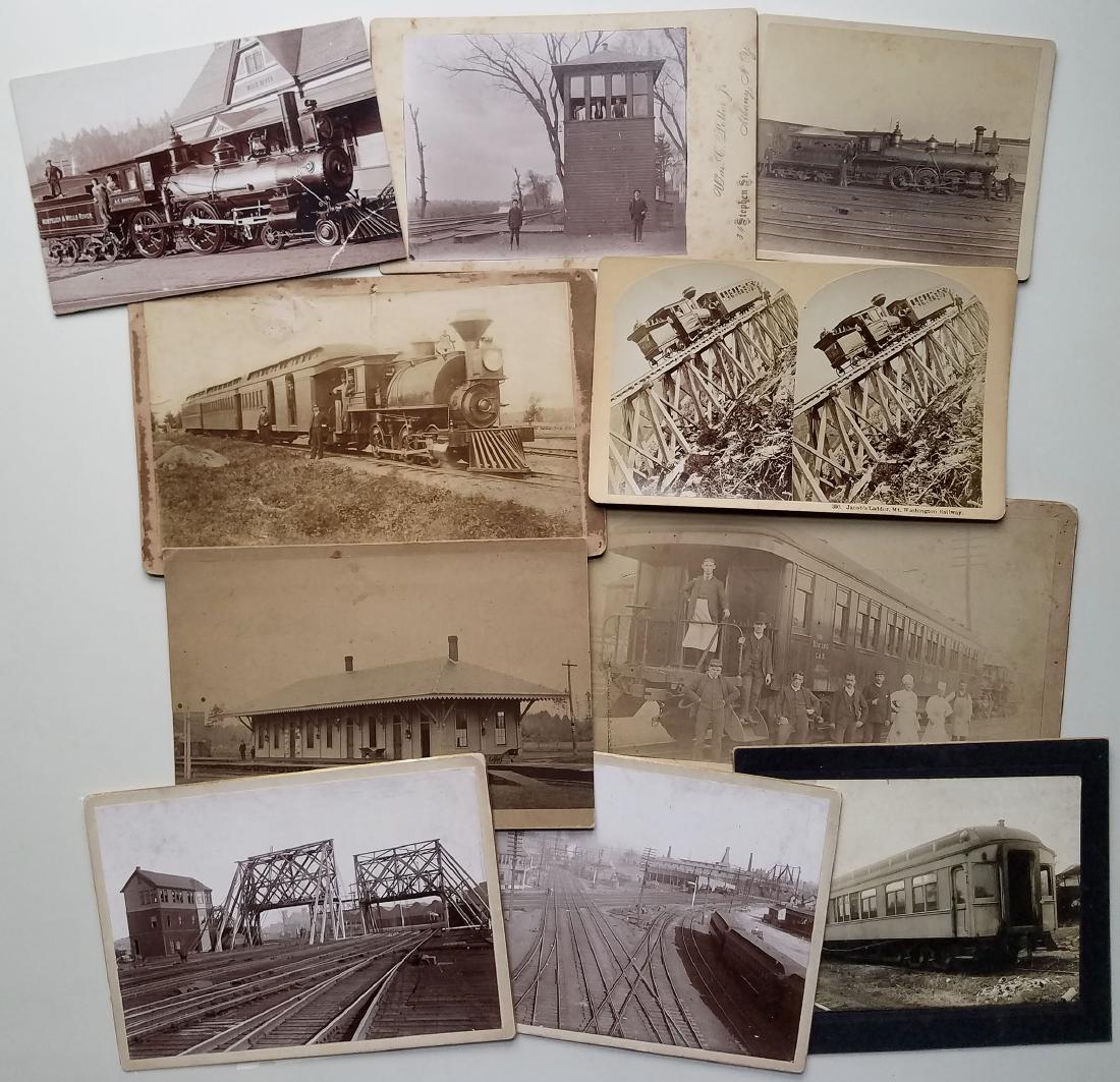RAILROAD TRAIN CARD PHOTOS AND POSTCARDS (1 of 2)