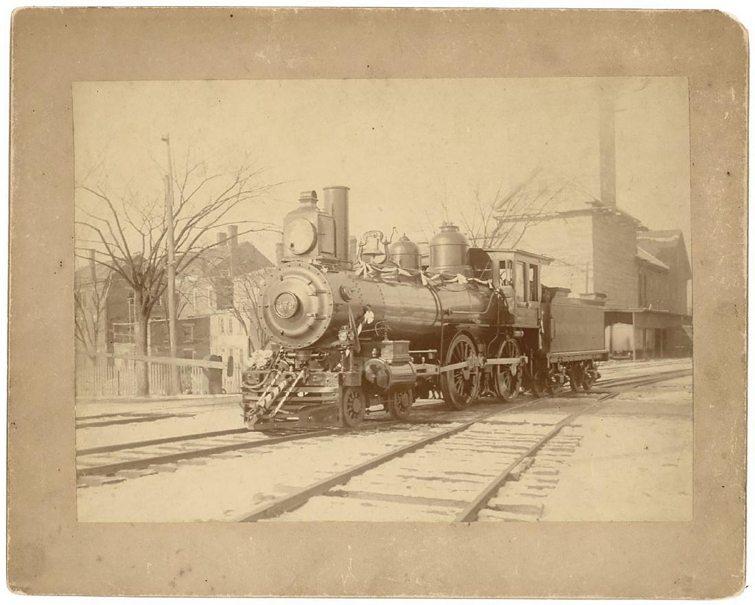 FUNERAL TRAINS RAILROAD: Handwritten on back of one â€¦ to haul the funeral train of General Manager James T. Furber from Boston to Lawrence. The other in ink Bethany draped for Bill Smith Funeral.