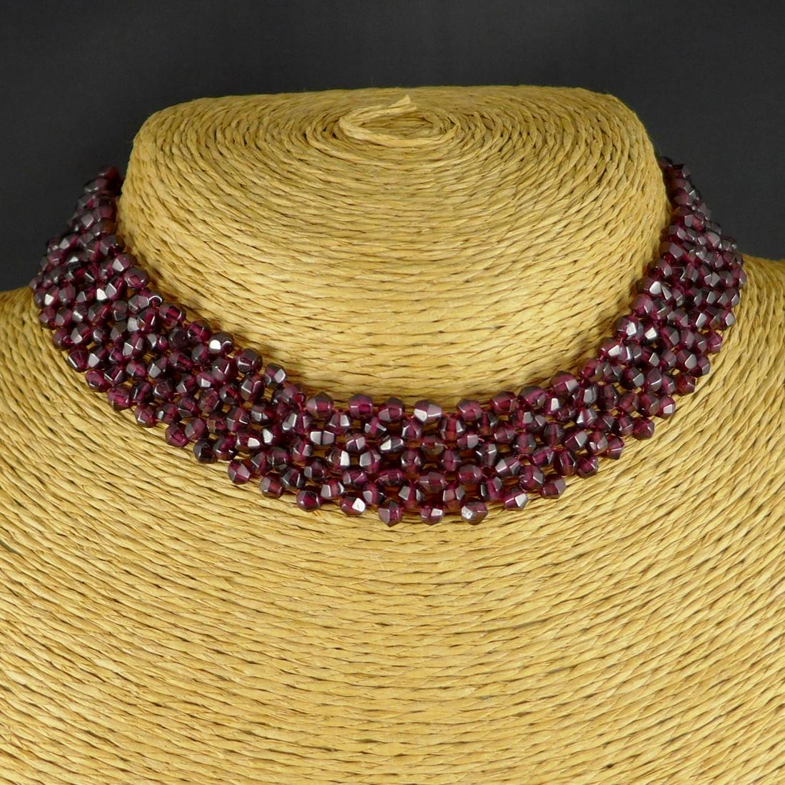 Vintage Garnet Choker Necklace (1 of 6)