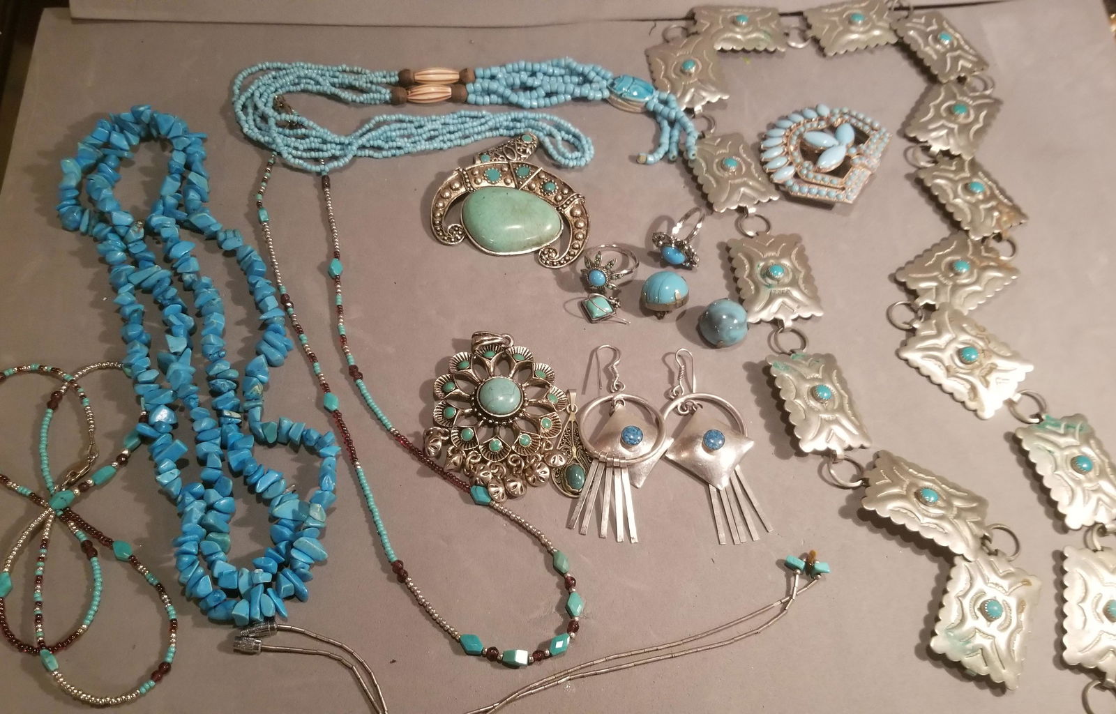 Vintage Turquoise Jewelry Lot (1 of 5)