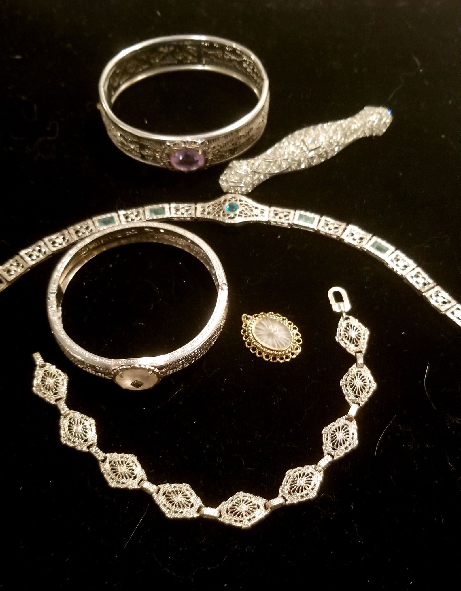 Vintage Art Deco Jewelry Lot (1 of 4)