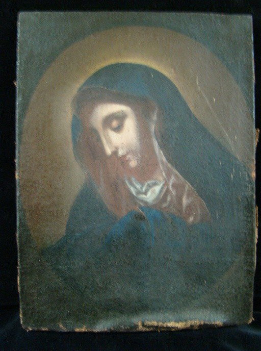18th Century Madonna: oil on canvas 15" x 11"