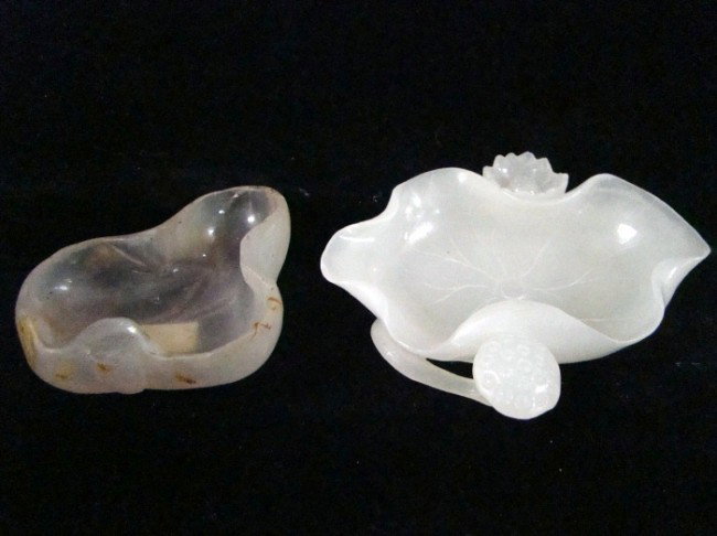 2 Piece Jade Brush Washer: Brush Washer 4" w x and 3" w