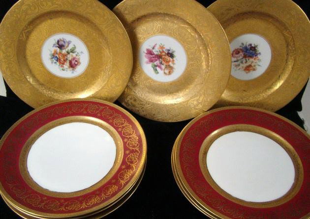 Assorted Lot of 9 Dinner: Plates
