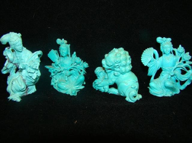 4 Turquoise Chinese: figures