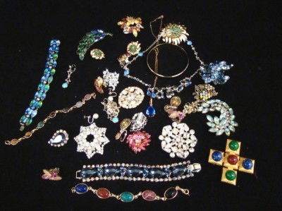 Capri Trifari Scarab: Necklaces, Earrings, Bracelets