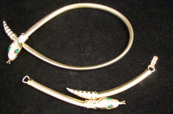 Coro Snake Necklace: and matching bracelet