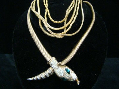 Coro Snake Form Necklace Etc.: Lot