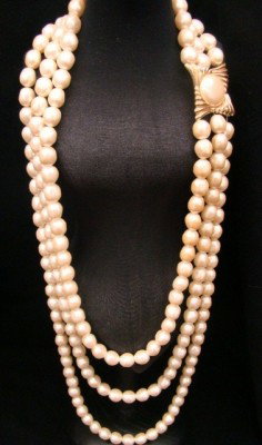 Yves St Laurent Faux Pearl Necklace