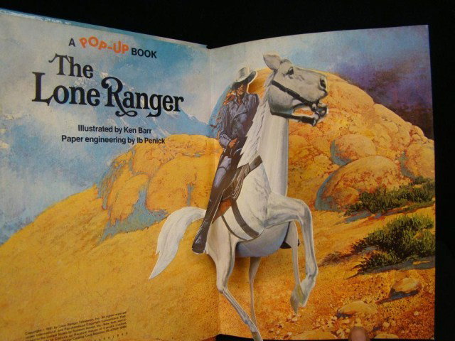 Lone Ranger Pop-Up Book: Random House Condition VG