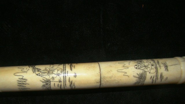 Ivory / Bone Opium Pipe - 2