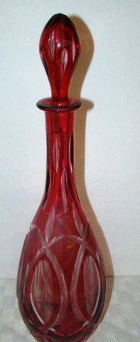 Ruby Flash Decanter