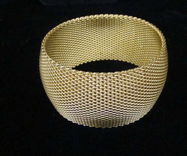 Hattie Carnegie Bracelet: Mesh Bracelet Condition VG/G