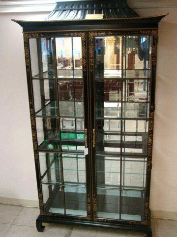 53 Chinese Black Lacquer China Cabinet Sep 20 2012 Tonya