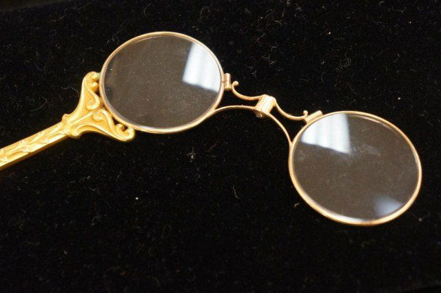 14K Gold -Antique Reading Glasses: ladies glasses Condition vg/g