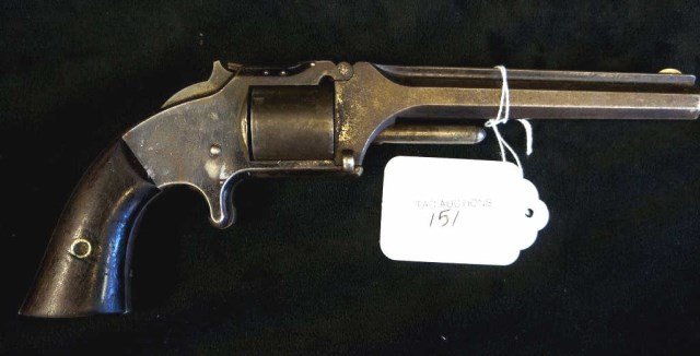 Smith & Wesson Civil War 32 Caliber Gun: revolver 1863 us military 32 caliber spur trigger single action - original blue Condition vg/g