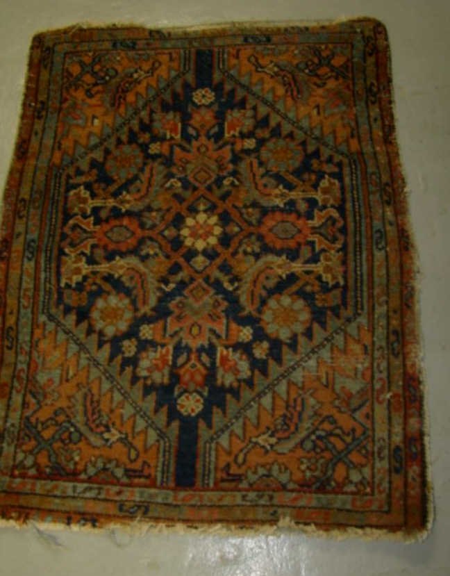 Persian Prayer Rug: 2'8" x 2' Condition wear