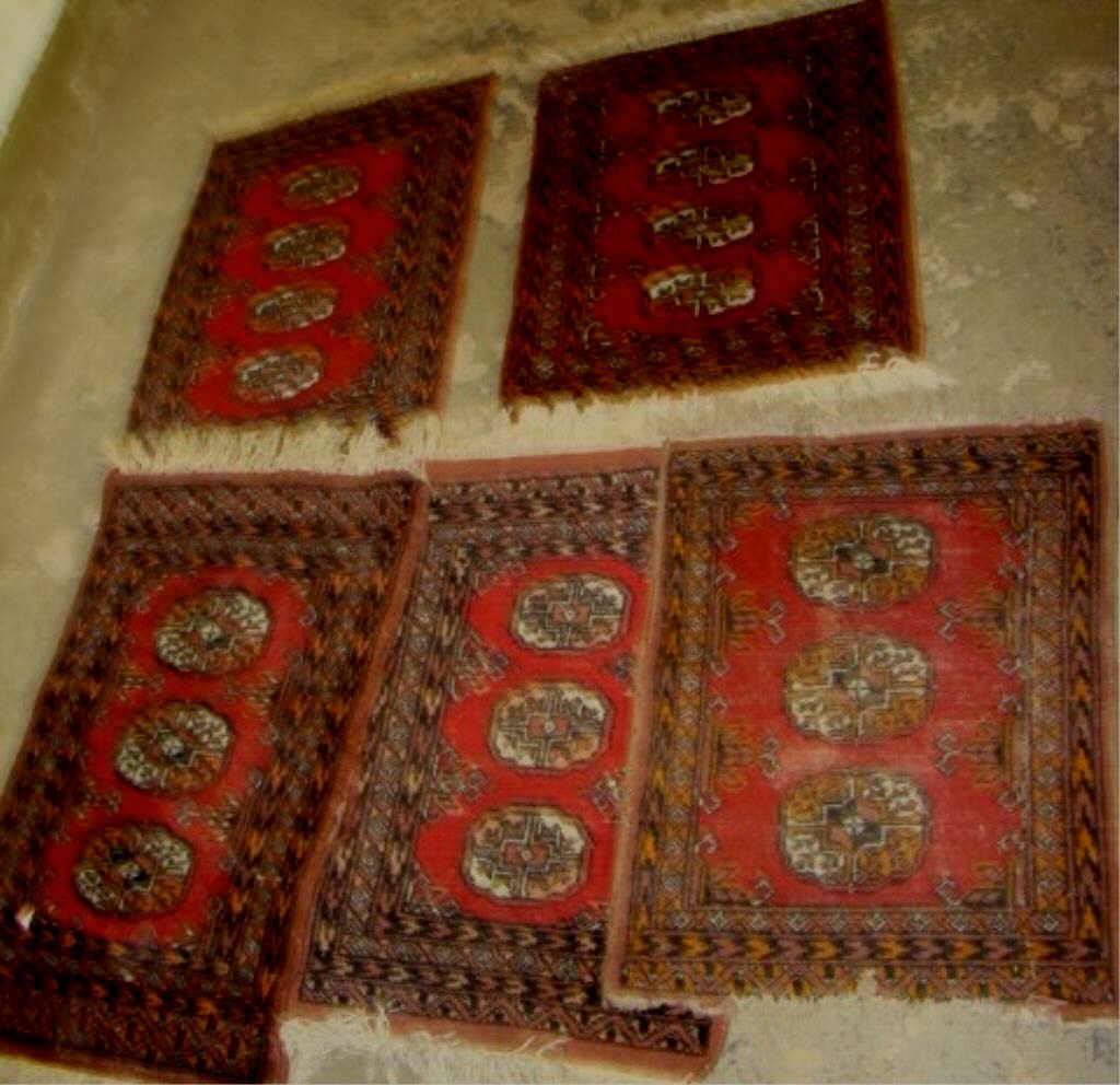 Lot of 5 Persian Prayer Rugs: 2'6" x 1'7"