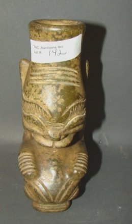 Early Carved Stone Statue - Antiquities: 6" Condition vg/g