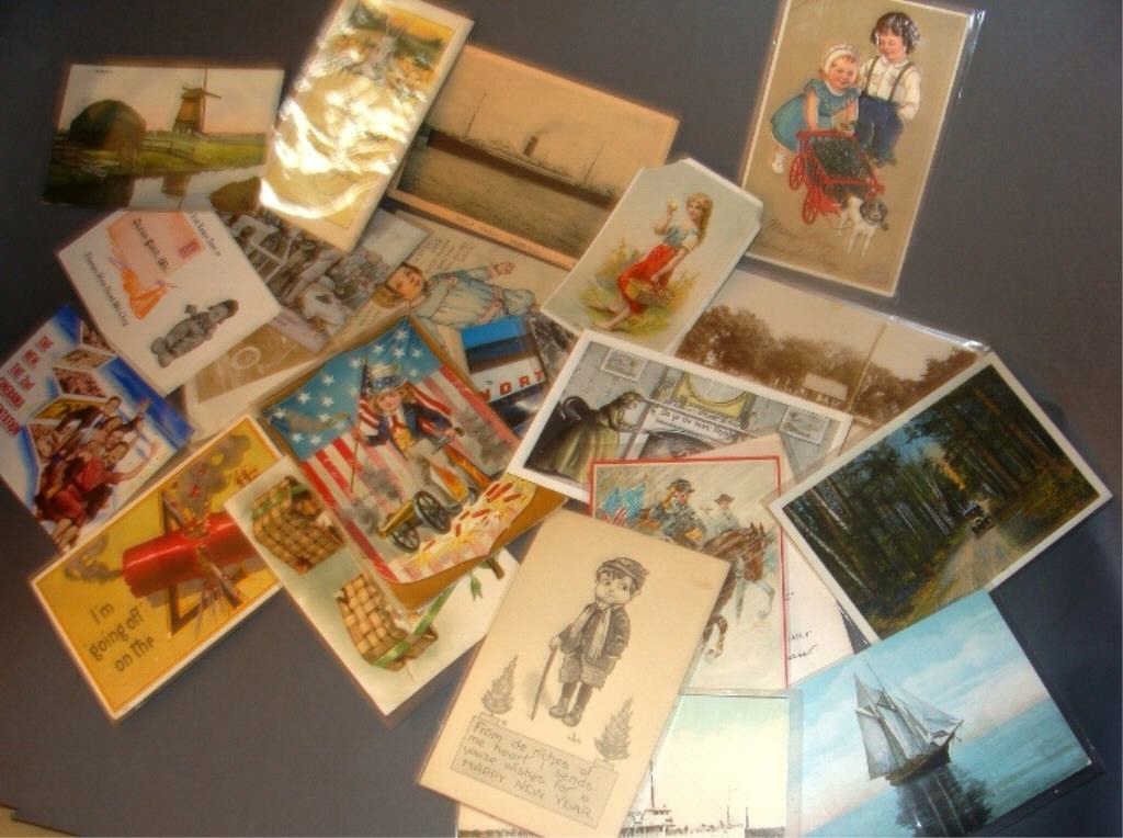 Assorted Lot of Victorian &  Vintage Postcards (1 of 3)