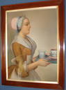 Large Pastel of The Baker Chocolate Girl, 19c