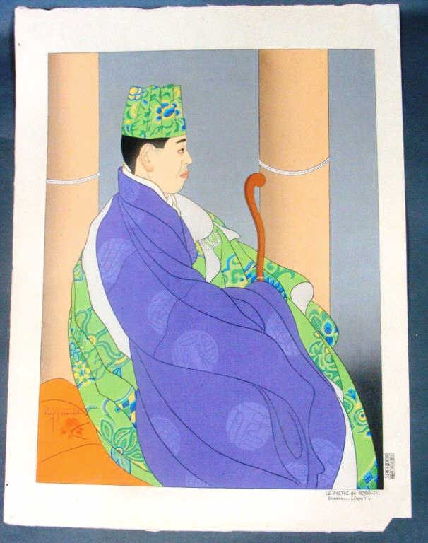 Paul Jacoulet, Le pretre de Sendo-ji (1 of 1)