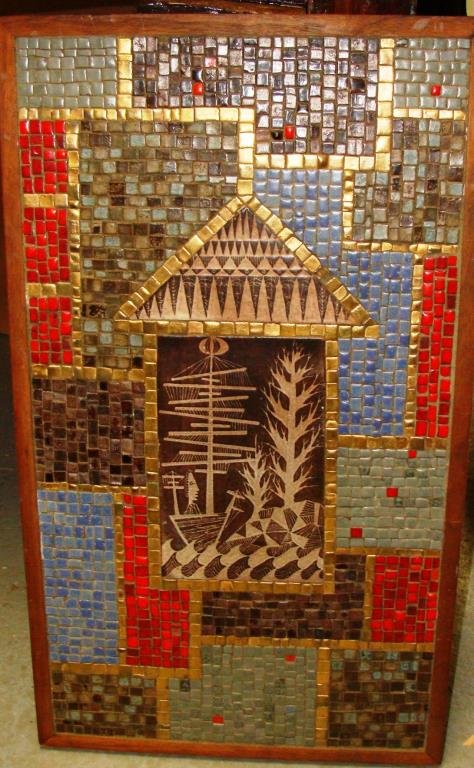 Framed Mosaic Plaque, David Holleman (1 of 4)