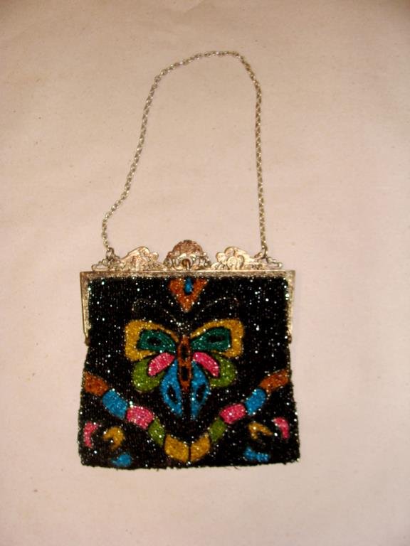 Antique Victorian Beaded Bag / Purse (1 of 2)