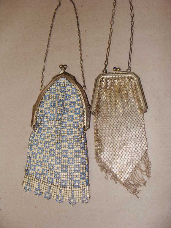 Lot of 2 Victorian Mesh Purses (1 of 3)
