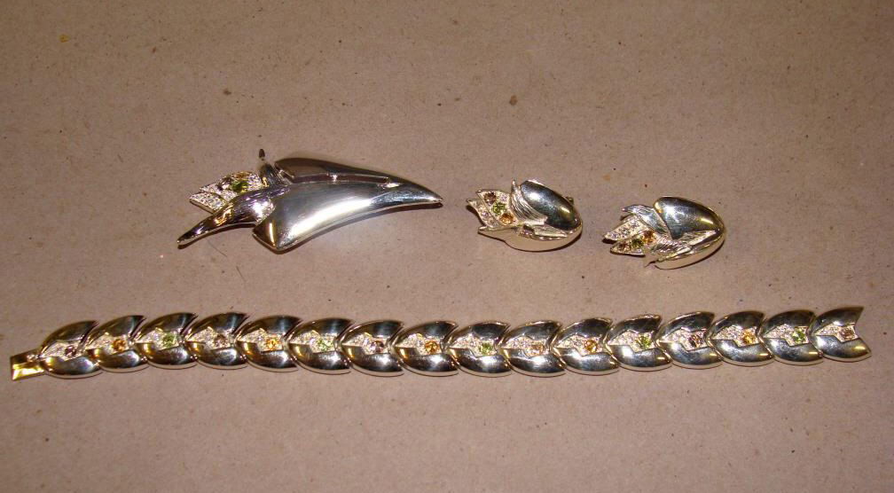 Contemporary Sterling Multi-Color Gemstone Set (1 of 2)