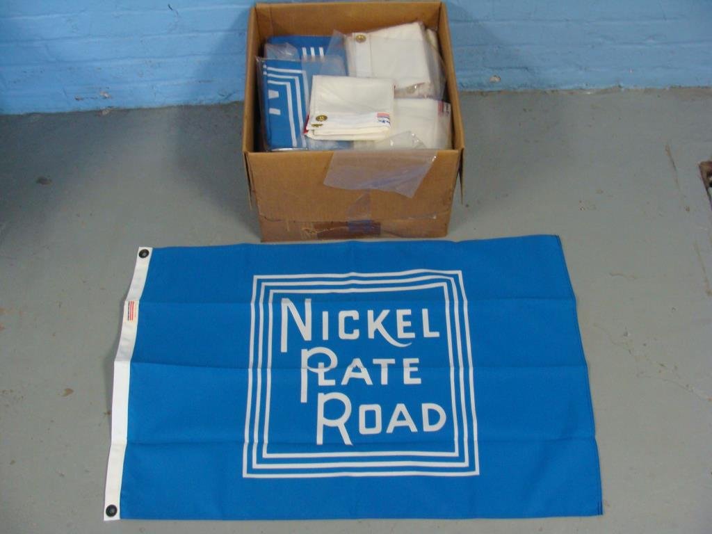 Large Lot of Misc. Nickel Plate Railroad Flags (1 of 3)